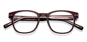 Maroon Wayfarer Full Rim Unisex Eyeglasses by Lenskart STUDIO-218083