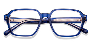 Blue Geometric Full Rim Unisex Eyeglasses by Lenskart STUDIO-218084