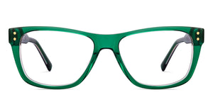 Green Rectangle Full Rim Unisex Eyeglasses by Lenskart STUDIO-218085