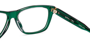 Green Rectangle Full Rim Unisex Eyeglasses by Lenskart STUDIO-218085