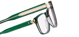 Green Rectangle Full Rim Unisex Eyeglasses by Lenskart STUDIO-218085