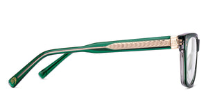 Green Rectangle Full Rim Unisex Eyeglasses by Lenskart STUDIO-218085