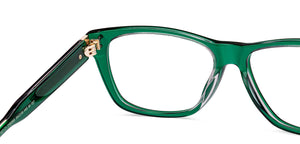 Green Rectangle Full Rim Unisex Eyeglasses by Lenskart STUDIO-218085