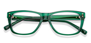 Green Rectangle Full Rim Unisex Eyeglasses by Lenskart STUDIO-218085