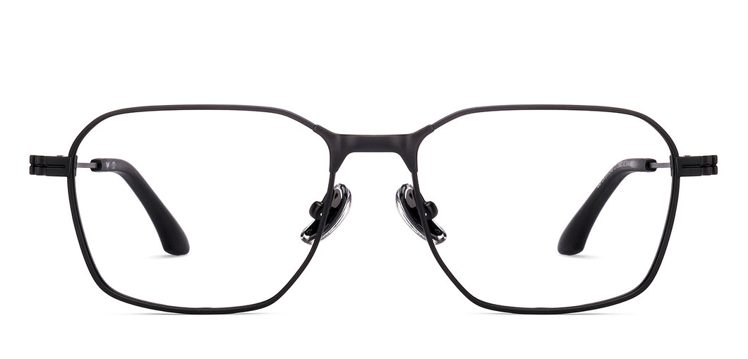 Black Geometric Full Rim Unisex Eyeglasses by Lenskart STUDIO-219822