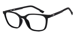 Black Rectangle Full Rim Unisex Eyeglasses by Lenskart STUDIO-219828