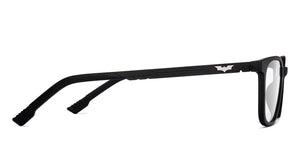 Black Rectangle Full Rim Unisex Eyeglasses by Lenskart STUDIO-219828