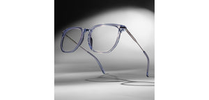 Blue Square Full Rim Unisex Eyeglasses by Vincent Chase-225123