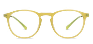 Golden Yellow Round Full Rim Unisex Eyeglasses by Lenskart Air-206033