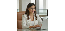 Load image into Gallery viewer, Grey Rectangle Full Rim Unisex Eyeglasses by Lenskart Air-228998