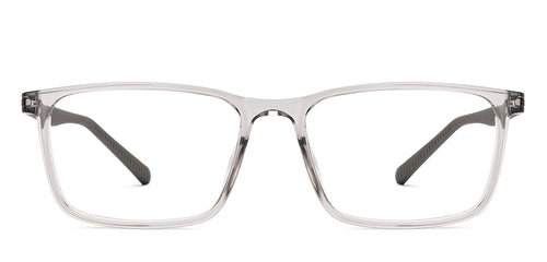 Grey Rectangle Full Rim Unisex Eyeglasses by Lenskart Air-228998