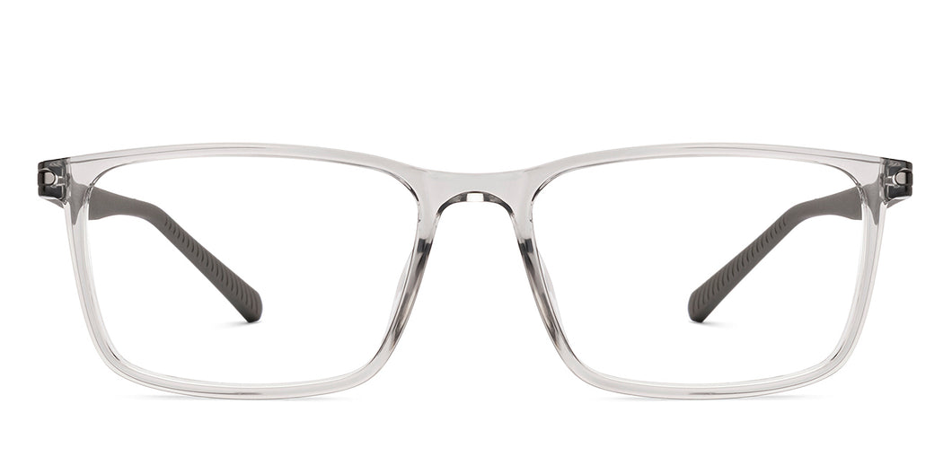 Grey Rectangle Full Rim Unisex Eyeglasses by Lenskart Air-228998