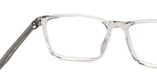 Load image into Gallery viewer, Grey Rectangle Full Rim Unisex Eyeglasses by Lenskart Air-228998