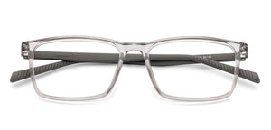 Grey Rectangle Full Rim Unisex Eyeglasses by Lenskart Air-228998
