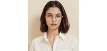 Load image into Gallery viewer, Pink Round Full Rim Women Eyeglasses by Vincent Chase-235223