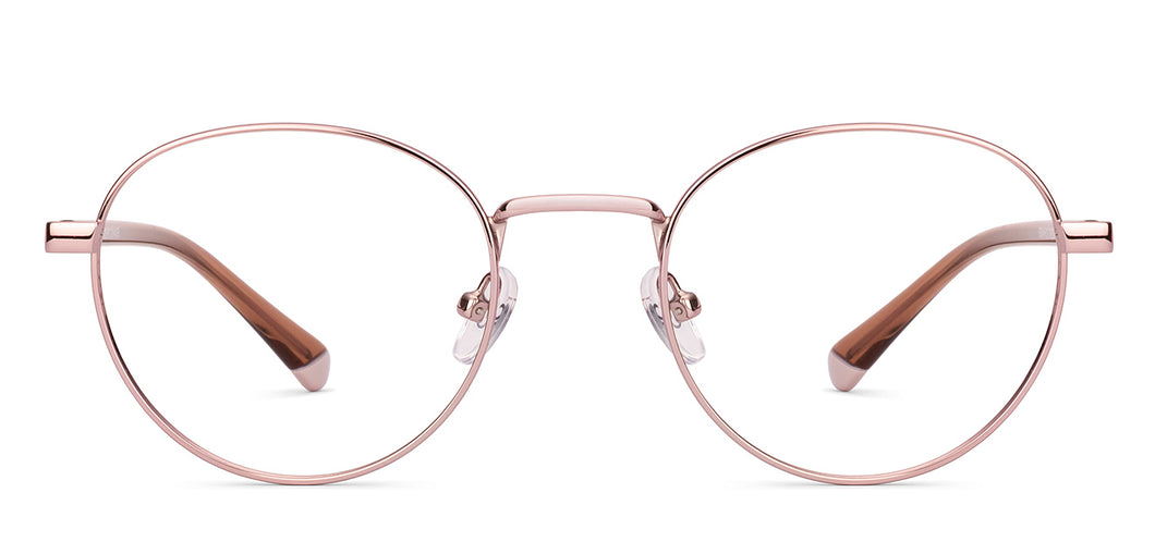 Pink Round Full Rim Women Eyeglasses by Vincent Chase-235223