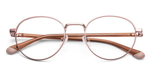 Pink Round Full Rim Women Eyeglasses by Vincent Chase-235223