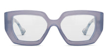 Load image into Gallery viewer, Purple Geometric Full Rim Unisex Sunglasses by OJOS-209276