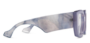 Purple Geometric Full Rim Unisex Sunglasses by OJOS-209276