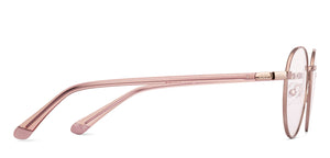 Rose Gold Round Full Rim Women Eyeglasses by Vincent Chase-235222