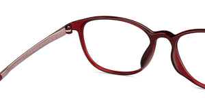 Maroon Oval Full Rim Unisex Eyeglasses by Lenskart Air-201199