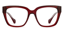 Load image into Gallery viewer, Maroon Wayfarer Full Rim Unisex Eyeglasses by John Jacobs-216846