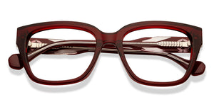 Maroon Wayfarer Full Rim Unisex Eyeglasses by John Jacobs-216846