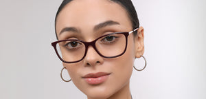 Maroon Cat Eye Full Rim Women Eyeglasses by John Jacobs-225383