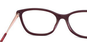 Maroon Cat Eye Full Rim Women Eyeglasses by John Jacobs-225383