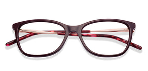 Maroon Cat Eye Full Rim Women Eyeglasses by John Jacobs-225383