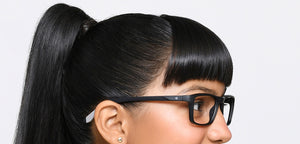 Black Rectangle Full Rim Kids Eyeglasses by Hooper-217508