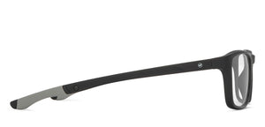Black Rectangle Full Rim Kids Eyeglasses by Hooper-217508
