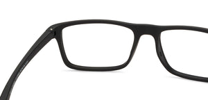 Black Rectangle Full Rim Kids Eyeglasses by Hooper-217508