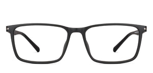 Black Rectangle Full Rim Unisex Eyeglasses by Lenskart Air-228997