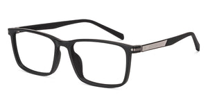 Black Rectangle Full Rim Unisex Eyeglasses by Lenskart Air-228997