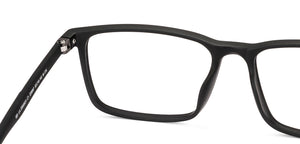 Black Rectangle Full Rim Unisex Eyeglasses by Lenskart Air-228997