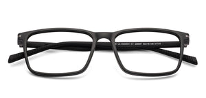 Black Rectangle Full Rim Unisex Eyeglasses by Lenskart Air-228997