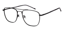 Load image into Gallery viewer, Matte Black Square Full Rim Unisex Eyeglasses by John Jacobs-223255