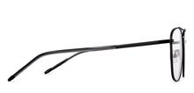 Load image into Gallery viewer, Matte Black Square Full Rim Unisex Eyeglasses by John Jacobs-223255