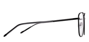 Matte Black Square Full Rim Unisex Eyeglasses by John Jacobs-223255