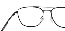 Load image into Gallery viewer, Matte Black Square Full Rim Unisex Eyeglasses by John Jacobs-223255