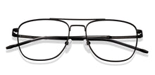Load image into Gallery viewer, Matte Black Square Full Rim Unisex Eyeglasses by John Jacobs-223255