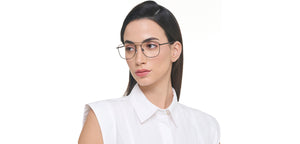 Matte Black Square Full Rim Unisex Eyeglasses by John Jacobs-223255