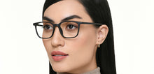 Load image into Gallery viewer, Matte Black Square Full Rim Unisex Eyeglasses by Lenskart Air-225311