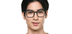 Matte Black Square Full Rim Unisex Eyeglasses by Lenskart Air-225311