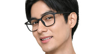 Load image into Gallery viewer, Matte Black Square Full Rim Unisex Eyeglasses by Lenskart Air-225311