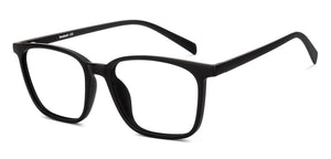 Matte Black Square Full Rim Unisex Eyeglasses by Lenskart Air-225311