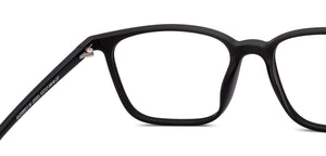 Matte Black Square Full Rim Unisex Eyeglasses by Lenskart Air-225311