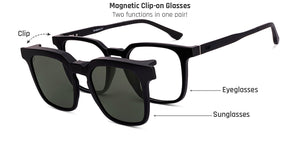 Black Square Full Rim Unisex Eyeglasses by Lenskart Air-222564