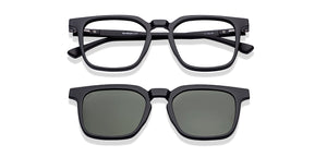 Black Square Full Rim Unisex Eyeglasses by Lenskart Air-222564